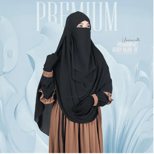 Glam Touch Premium Ummi Ready Hijab & Niqab Set